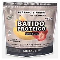 Shake de proteína de morango e banana 600 g (Morango - Banana) - Sidral life