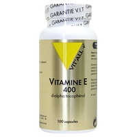 Vitamina E 400 UI (d-alfa tocoferol) 100 cápsulas - Vitall +