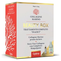 Tratamento in&out Colágeno marinho + sérum facial Colágeno Marinho Hidrolisado para beber 500 ml + Sérum Facial 30 ml - Optima