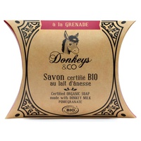 Sabão de leite de burro de romã orgânico 100 g - Donkeys & Co