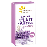 Sabonete de leite de burro com óleo essencial de lavanda 100 g - Fleurance Nature