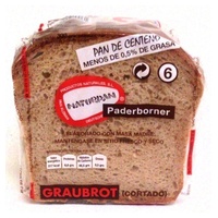 Pão de centeio cinza Graubot fatiado Nº6 300 g - Naturpan