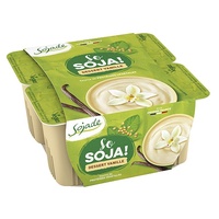 Sobremesa de soja com baunilha orgânica 4 unidades de 100g (Baunilha) - Sojade