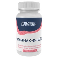 Vitamina C + D + Sabugueiro 30 comprimidos - Nutrinat Evolution