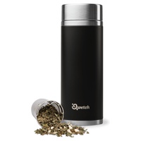 Termo para Chá Inox - Preto 300 ml - Qwetch