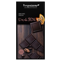 chocolate amargo 90% 70 g - Benjamissimo