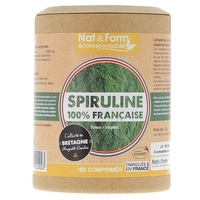 Spirulina Ecocert francesa 180 comprimidos - Nat & Form