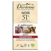 Tablete de Chocolate Negro 51% de Culinária Tradition 200 g - Dardenne