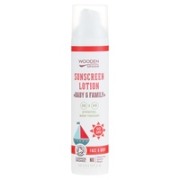 Loção solar para rosto e corpo SPF50 para bebês e adultos 100 ml - Wooden Spoon