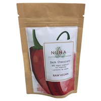 Vegano cru 80% chocolate amargo com Algorraba e Pimenta de Caiena 40 g - Nuna