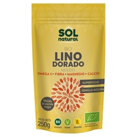 Sementes de linho douradas orgânicas trituradas 250 g - Sol Natural