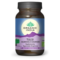 Tulsi orgânico (manjericão sagrado) 90 cápsulas vegetais - Organic India