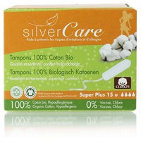 Tampão em Algodão Bio Super Plus sem Aplicador 15 unidades - Silver Care