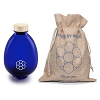 Tela Egg of Life impressa com tampa de madeira e bolsa de juta 1 unidade - Vitbot