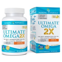 Ultimate Omega 2X com vitamina D3, 2150mg de limão 60 pérolas - Nordic Naturals