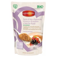 Sementes orgânicas de linho, girassol, abóbora, gergelim e goji berries 200 g - Linwoods