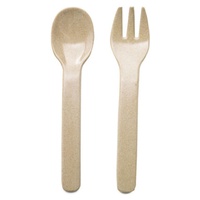 Talheres Infantis Ecofriendly de Fibra de Arroz (Colher e Garfo) 2 unidades - The Dida