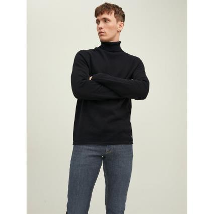 Jack & Jones Hill Roll Neck Sweater Preto L Homem