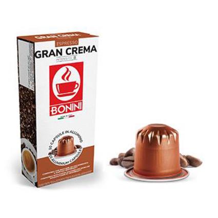 Café Gran Crema Alumínio Nespresso Bonini 10 cápsulas