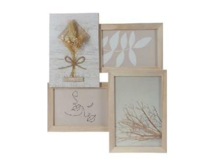 Moldura de Fotos Dkd Home Decor Cristal Natural S.