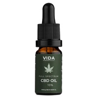 Óleo de cânhamo CBD de espectro completo 10% 1000mg 10 ml de óleo - Puravida Organic