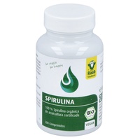 Algas espirulina orgânicas 200 comprimidos de 400mg - Raab