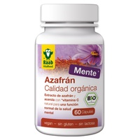 Açafrão com acerola orgânico equilíbrio emocional 60 cápsulas de 500mg - Raab