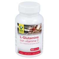 L-Glutamina com Vitamina C Suporte Pré-Exercício 100 cápsulas de 480mg - Raab