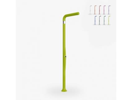 Chuveiro ao ar livre da piscina no jardim com misturador moderno Arkema Design Funny Yang T205