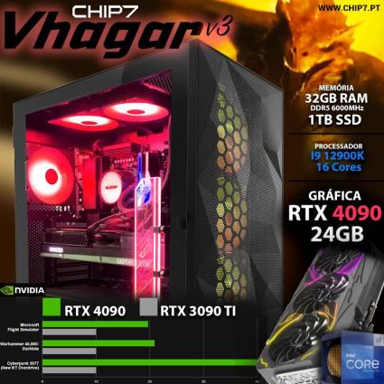 COMPUTADOR GAMING - I9 12900K / RTX 4090 24GB / 32GB RAM / 1TB SSD - CHIP7 VHAGAR V3