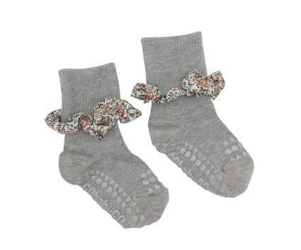 Meias com sola antiderrapante de Bambú Liberty Grey Melange