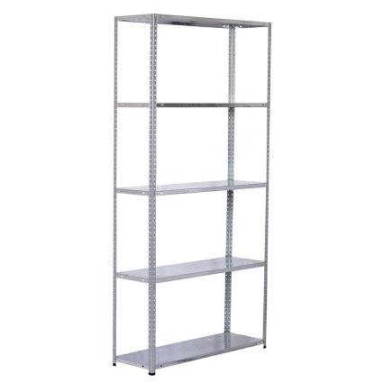 Catterhouse Nils Solid 5 90x30x180 Cm Galanized Shelf Prateado