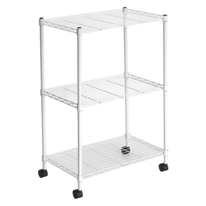 Catterhouse Klaus 3 56x35x80 Cm Metal Shelf With Grid Prateado