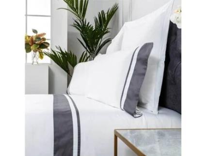 Conjunto de Lençois COTTON ARTEAN (Cinzento - Cama de 180 cm - Algodão)