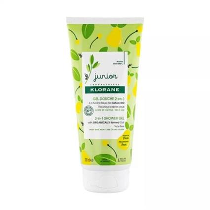 Klorane Junior Gel de Banho 2 em 1 de Pêra 200ml