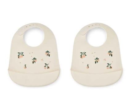 2 babetes de silicone Tilda Peach Sea Shell Mix