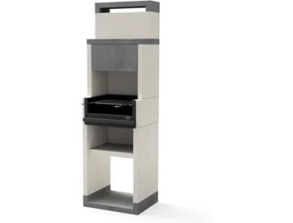 Barbecue TUOZI Venit Flex (Branco, Cinzento - 59x47x197cm)