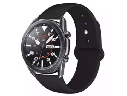 Bracelete Silicone para Samsung Galaxy Watch5 Pro 4G - 45mm - Preto