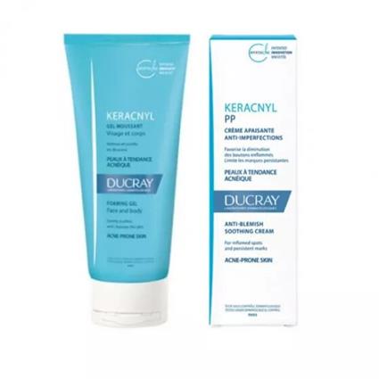 Ducray Keracnyl Gel Espuma 200ml + Ducray Keracnyl PP Creme 30ml