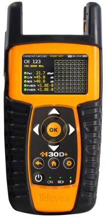 Medidor de Campo H30D+ DVB-C c/ DOCSIS 3.1 - TELEVES