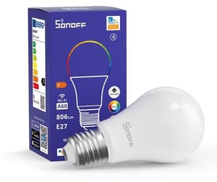 Lâmpada Inteligente E27 9W RGB Wi-Fi - Sonoff