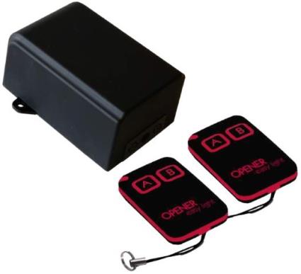 Kit Emissor Receptor 2 Canais e 2 Comandos (433MHz) Especial p/ Jardim - JollyLine