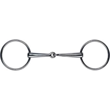 Feeling Stainless Steel Double Rein Bridle Snaffle  135 mm