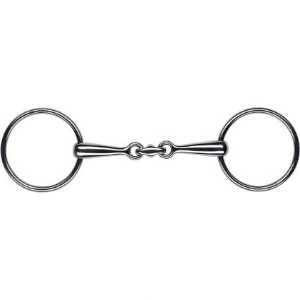 Feeling Stainless Steel Anatomical Thin Solid Snaffle  105 mm