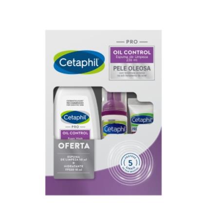Cetaphil PRO Oil Control Espuma de Limpeza 236ml + OFERTA 50ml + Hidratante SPF30 10ml