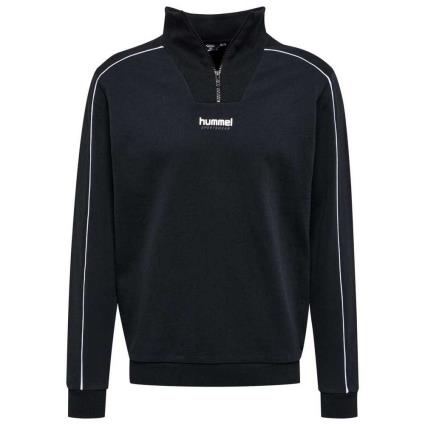 Hummel Wesley Half Zip Sweatshirt Preto M Homem