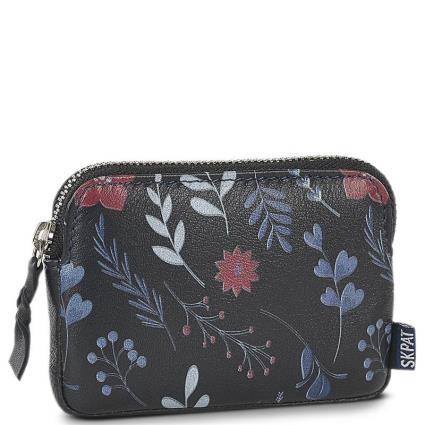 Skpat Lucerna Purse Leather Wallet Azul  Mulher