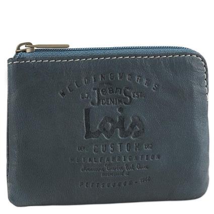 Lois Massachusetts Purse Leather Wallet Azul  Homem