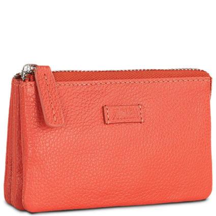 Jaslen Amberes Purse Leather Wallet Vermelho  Mulher