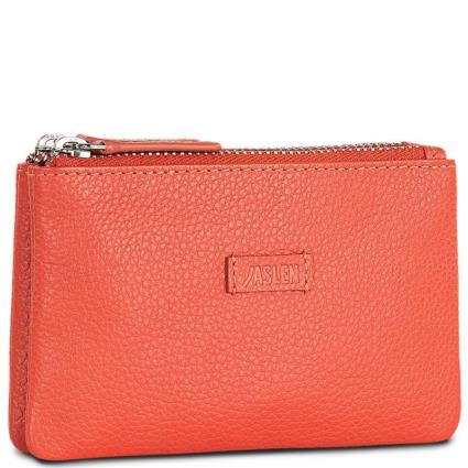 Jaslen Amberes Purse Leather Wallet Vermelho  Mulher